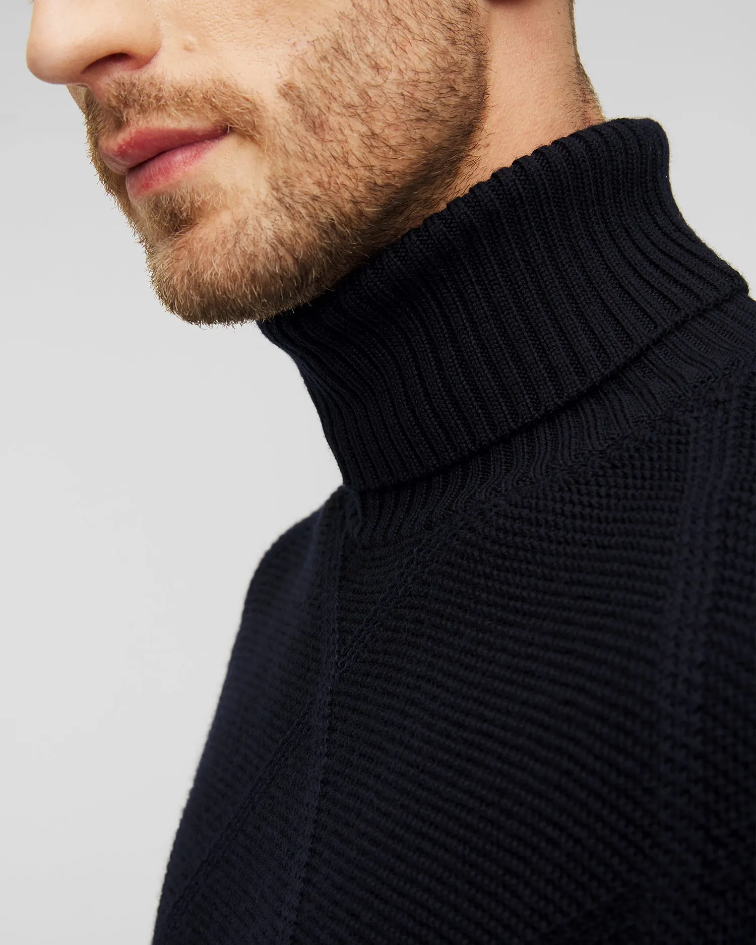 Men’s woolen turtleneck Paul&Shark Navy blue 13311014-50