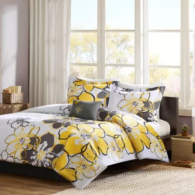 Mi Zone Mackenzie Floral Comforter Set with decorative pillow