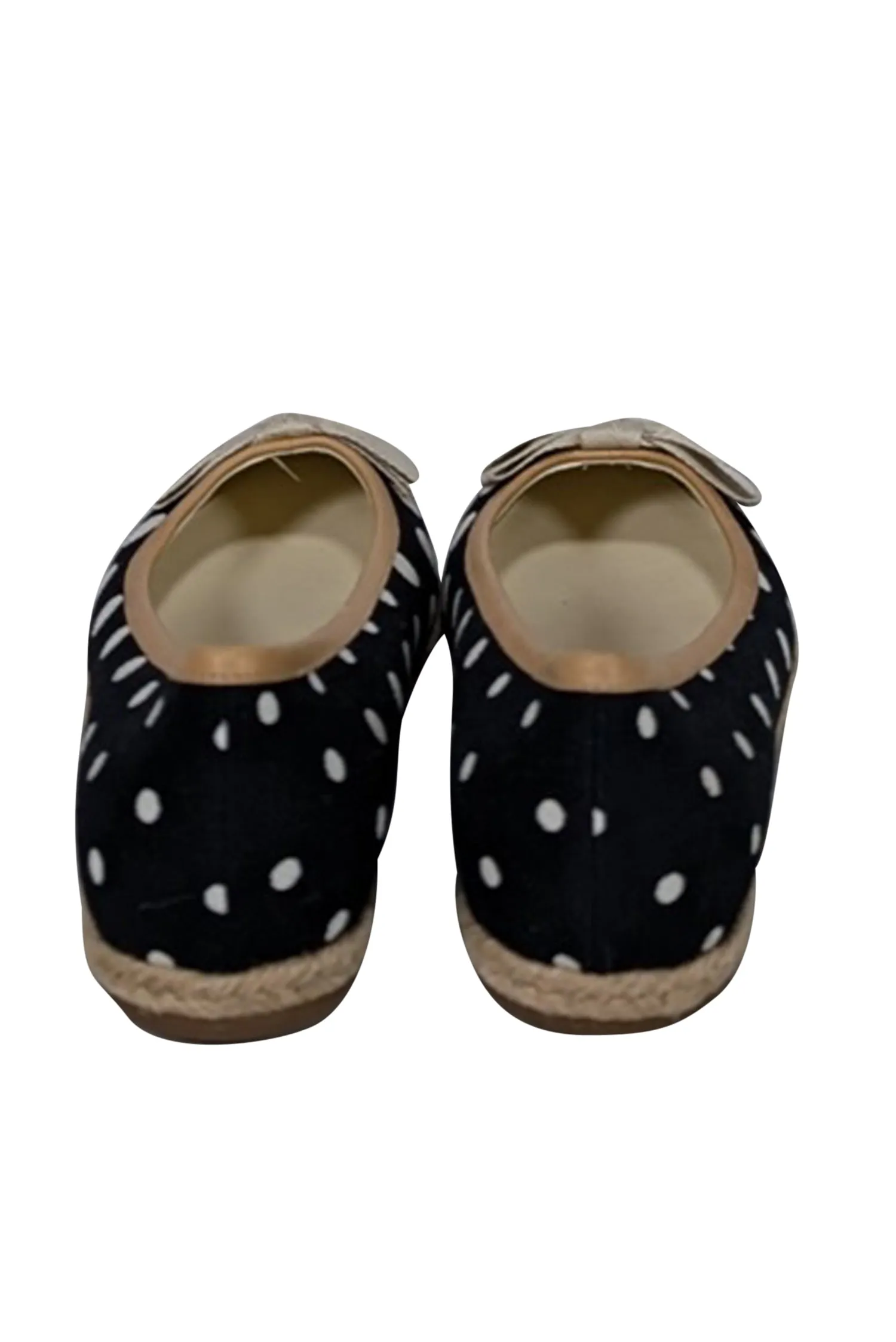 Miu Miu - Black & White Polka Dot Espadrille Flats Sz 9