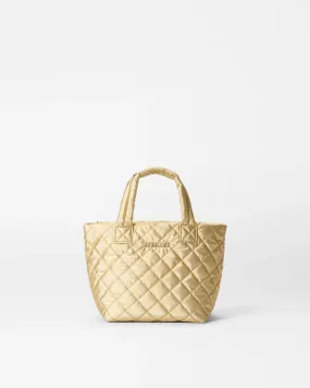 MZ Wallace    Micro Metro Tote Deluxe Light Gold Pearl Metallic