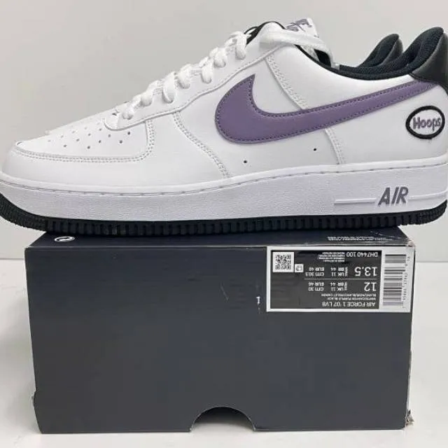 Nike Air Force 1 Low Hoops White Canyon Purple