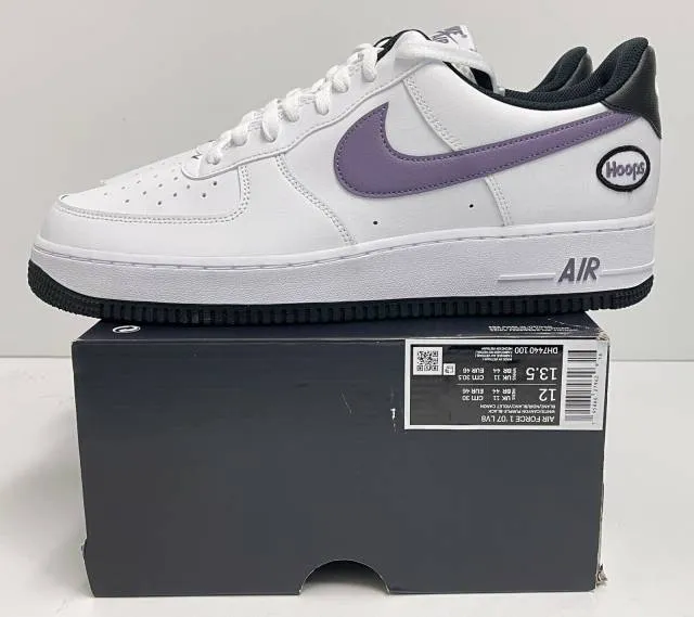 Nike Air Force 1 Low Hoops White Canyon Purple