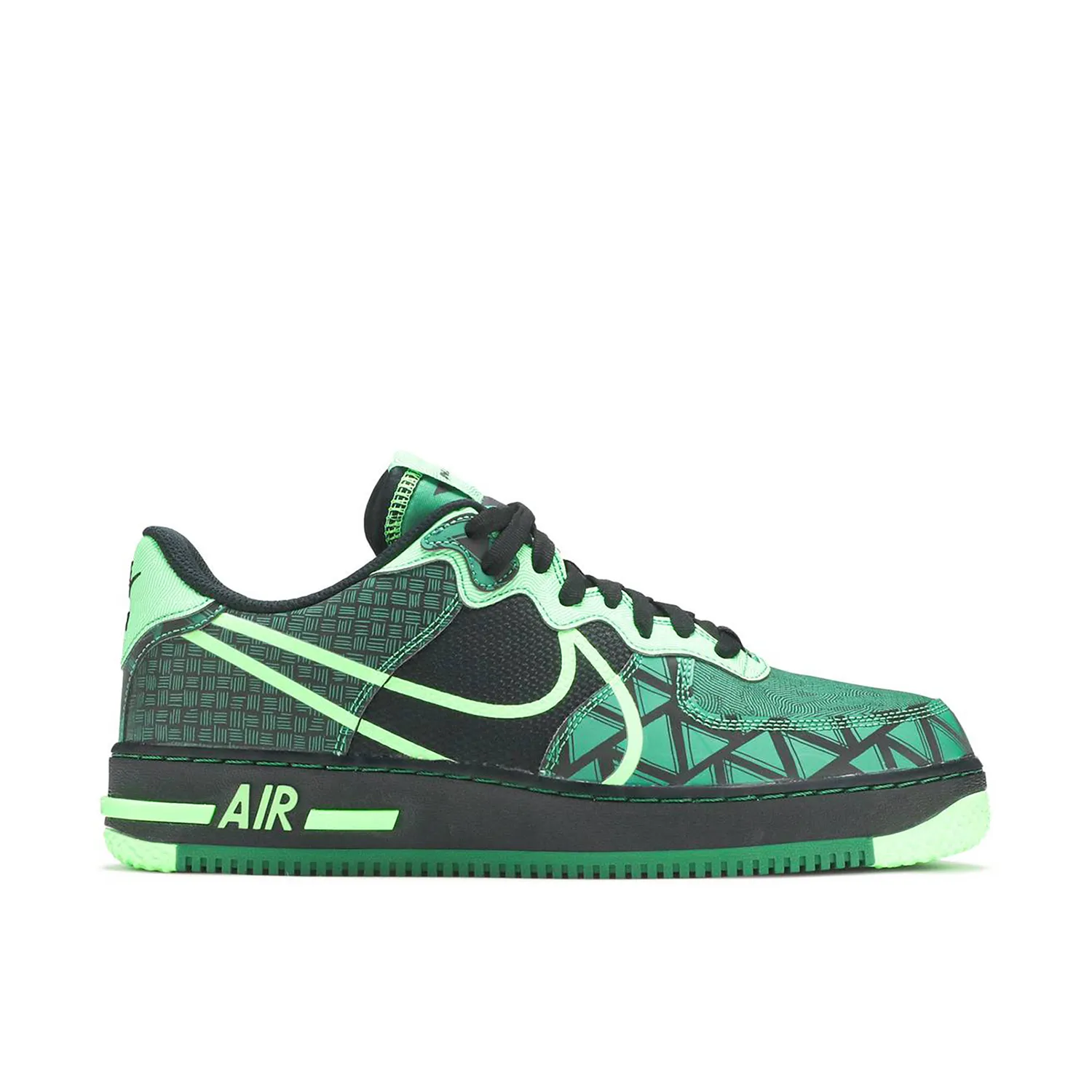 Nike Air Force 1 React Naija Green | CW3918-001 | Laced