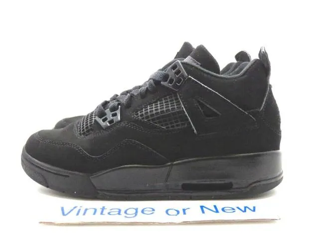 Nike Air Jordan IV 4 Black Cat Retro GS 2006 sz 3.5Y