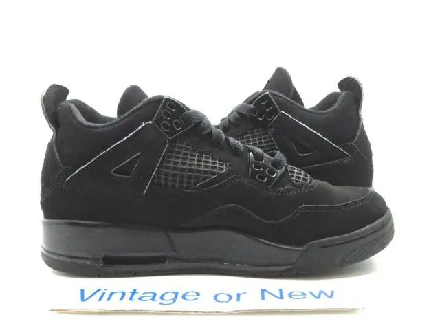 Nike Air Jordan IV 4 Black Cat Retro GS 2006 sz 3.5Y