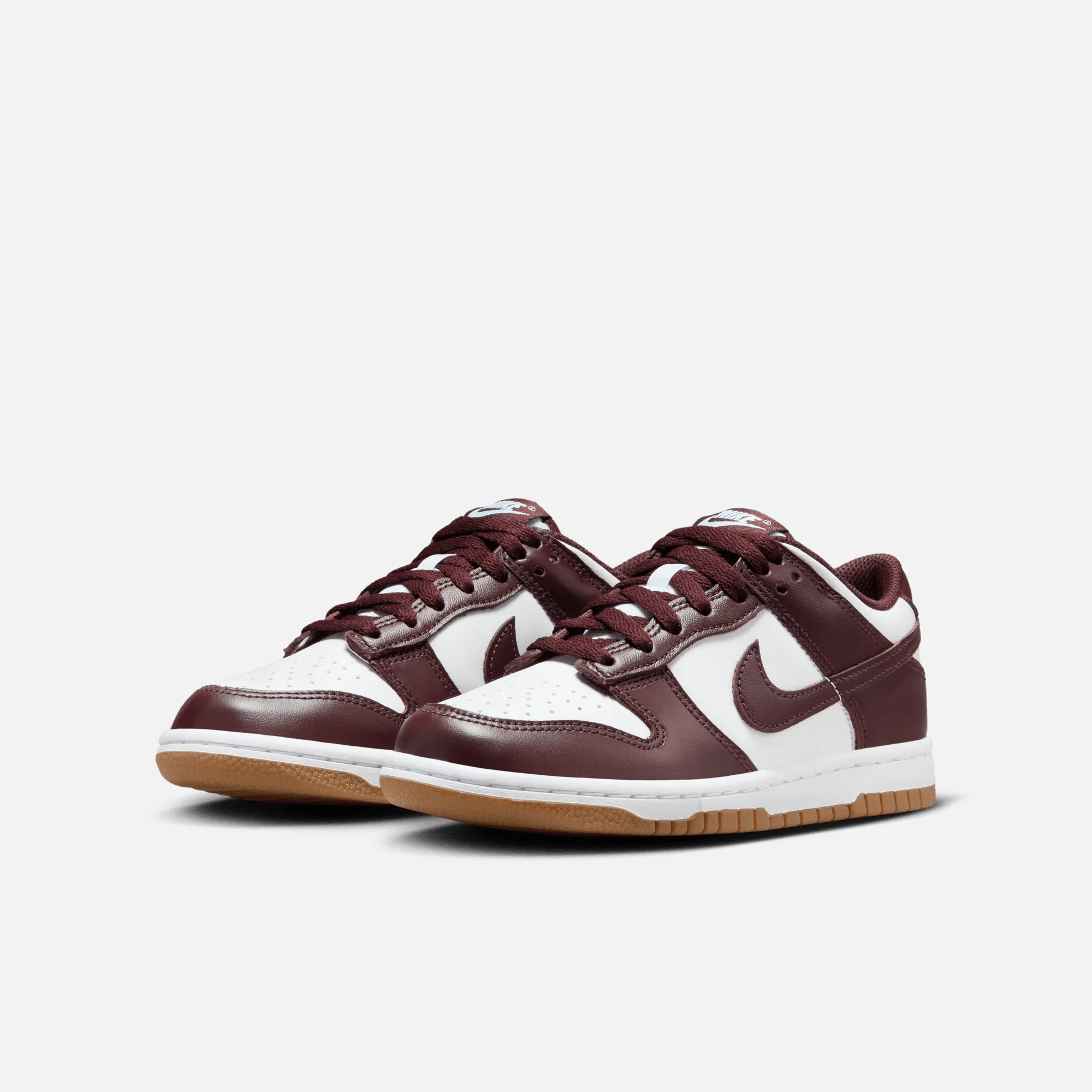 Nike Big Kids' Dunk Low BG Burgundy Crush Gum (GS)