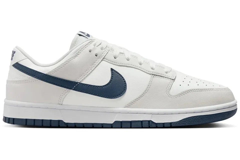 Nike Dunk Low Retro White  Navy bottom