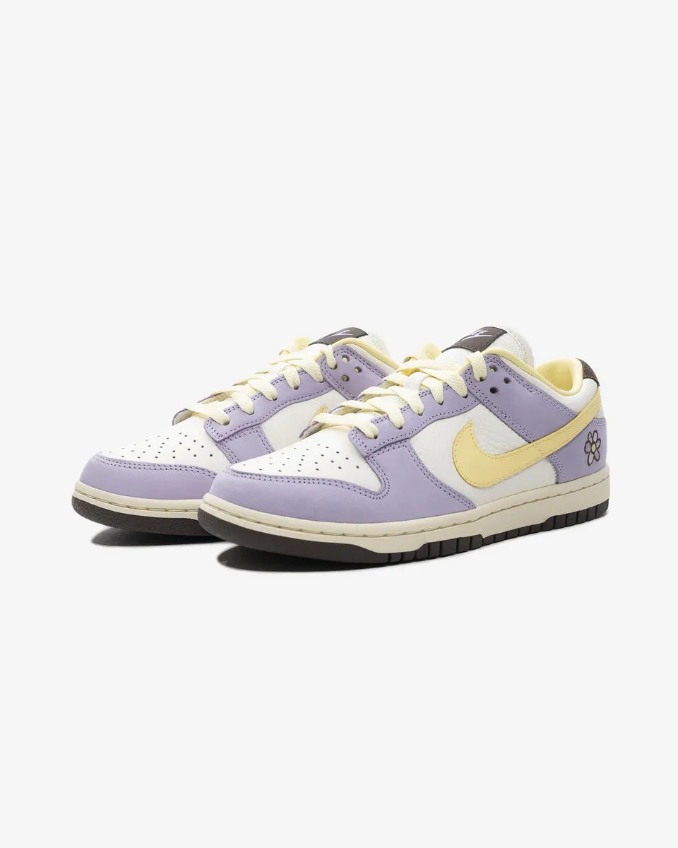 NIKE WOMEN'S DUNK LOW PREMIUM - LILACBLOOM/ SOFTYELLOW