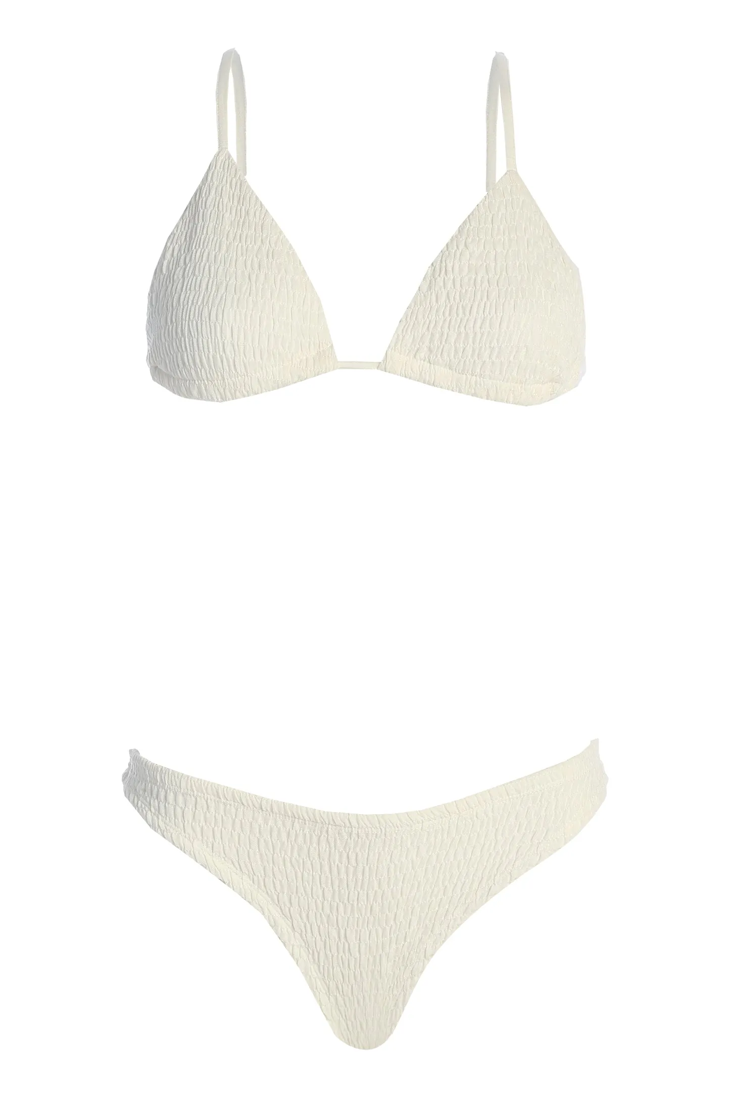 Off White Shores Of Gold Bikini Set