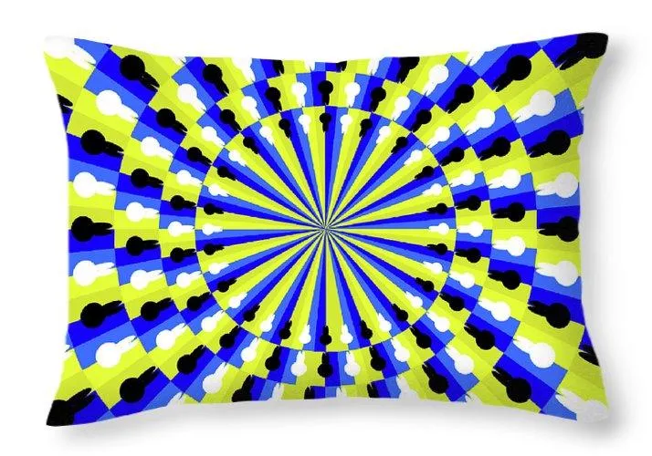 Optical Illusion Professor - Throw Pillow