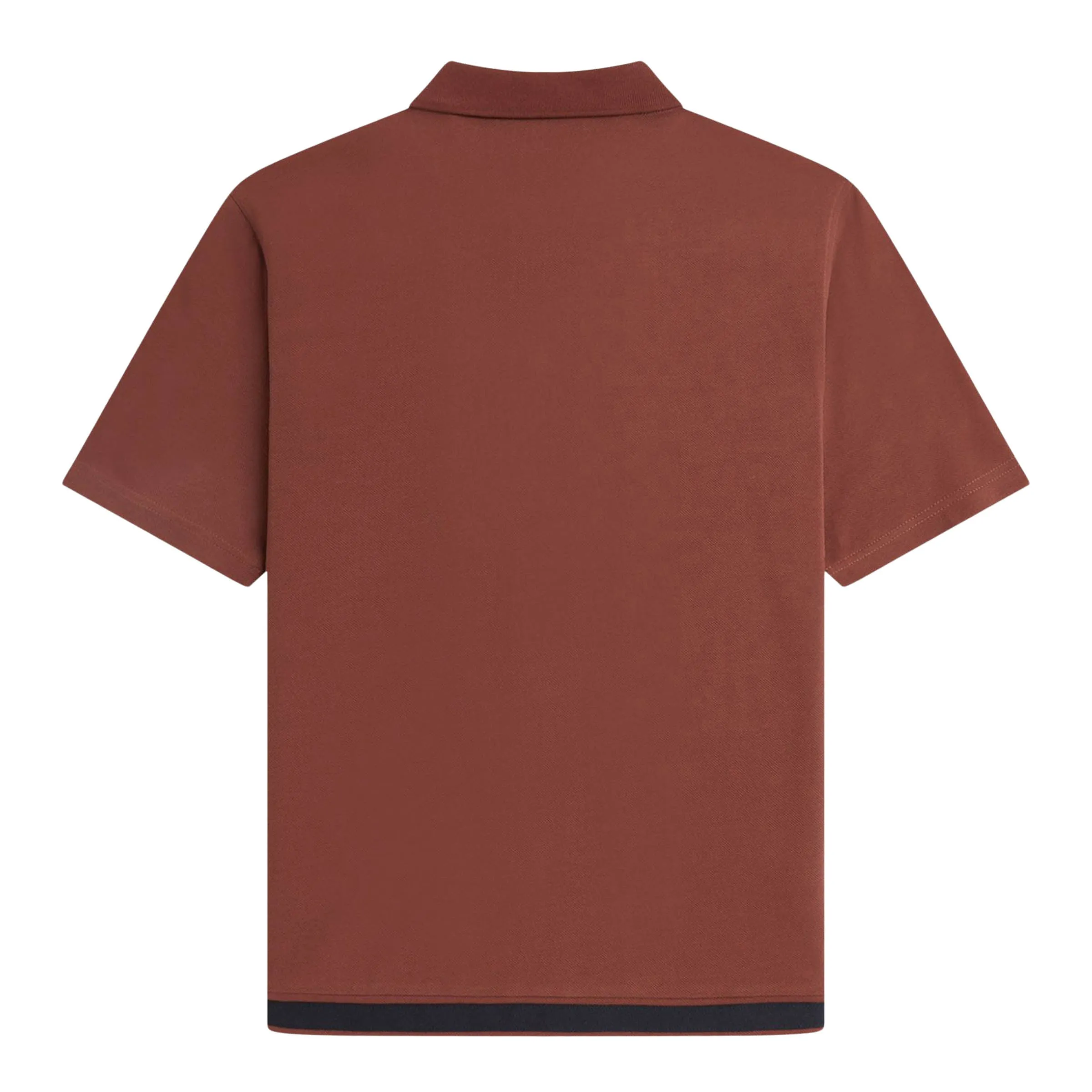 PANEL POLO SHIRT WHISKY BROWN | Bodega