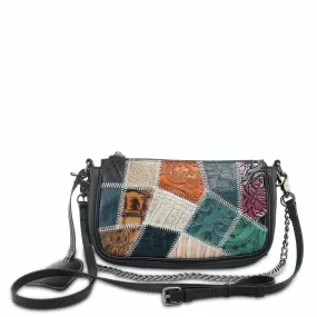  Patches Handbag in Black Quilt  