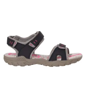 PDQ Womens/Ladies Toggle & Touch Fastening Sports Sandals (Navy/Grey) - UTDF437