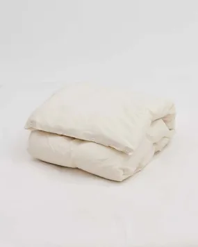 Percale Double Duvet Cover - Winter Whites