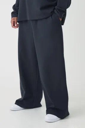 Plus Interlock Smart Wide Leg Trousers