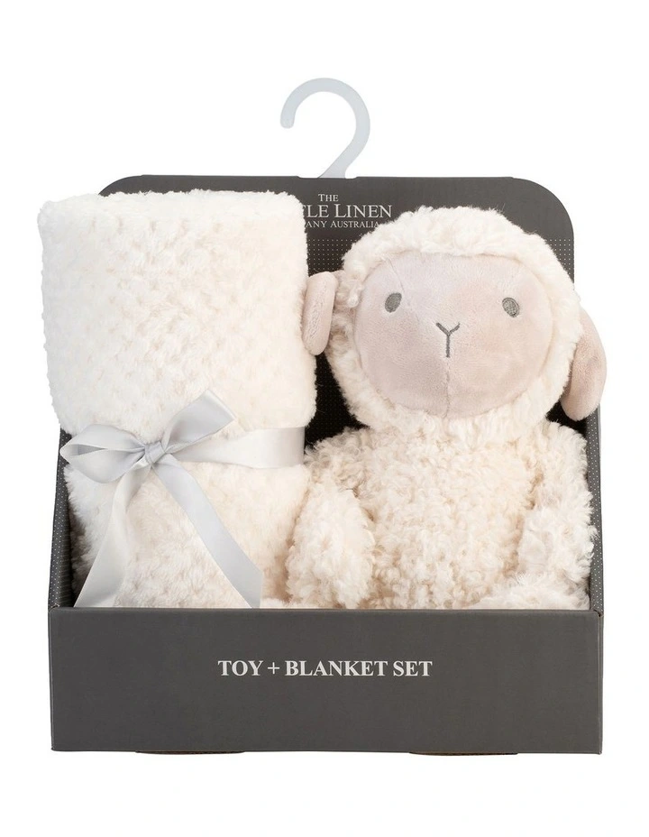 Plush Toy And Farmyard Lamb Blanket