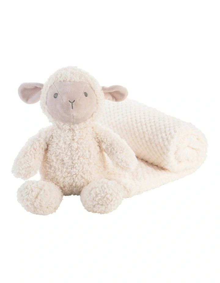 Plush Toy And Farmyard Lamb Blanket