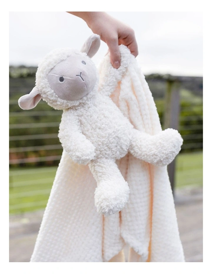 Plush Toy And Farmyard Lamb Blanket