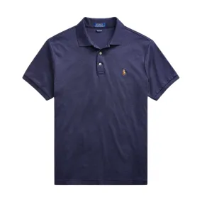 Polo Ralph Lauren Custom Slim Fit Soft Cotton Refined Navy Polo Shirt | Menswear Online