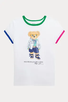 Polo Ralph Lauren Kids 3-5 Ya Kz ocuk Polo Bear T-shirt