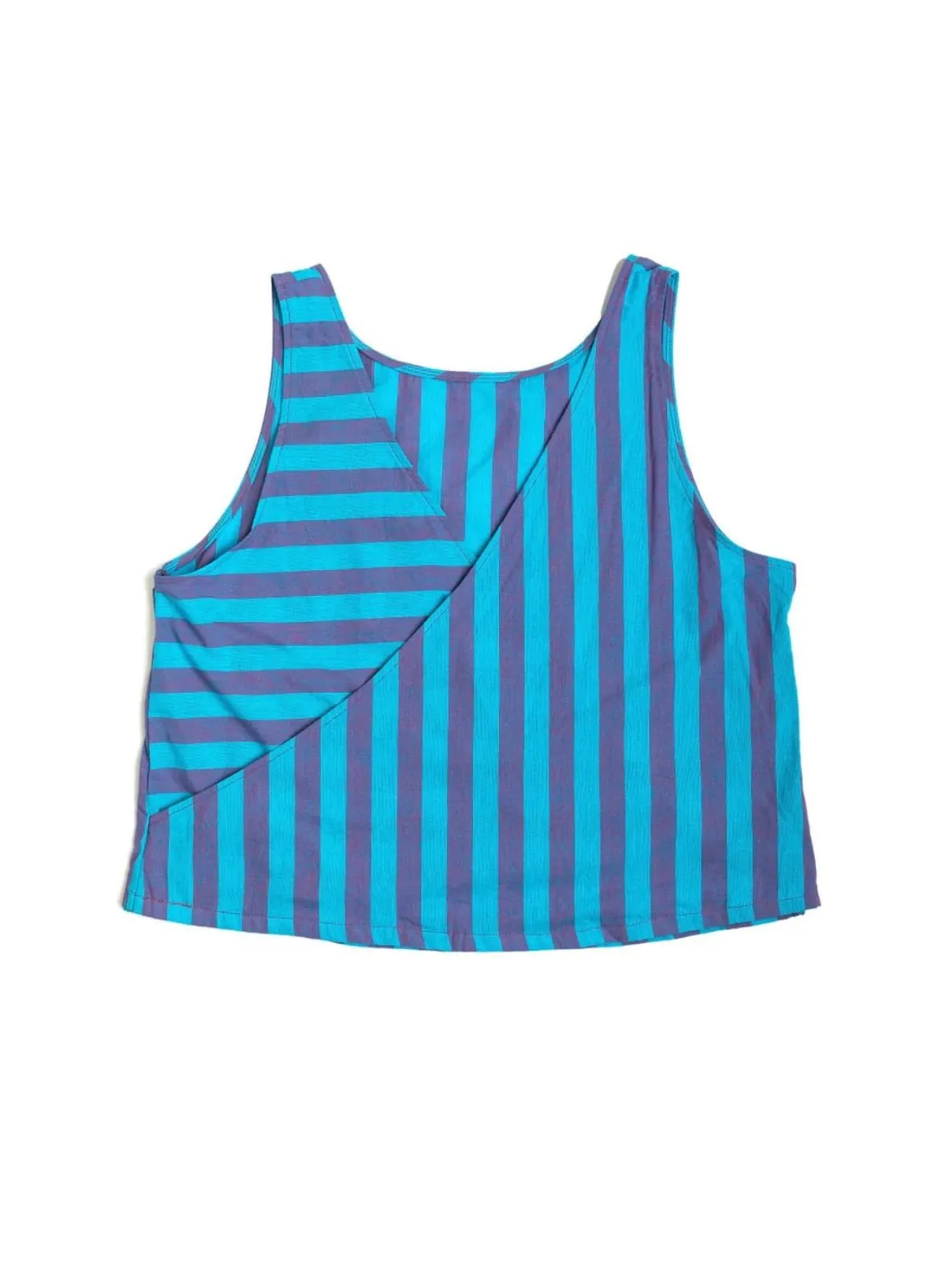 Punkwasp Artisan Stripe Reversible Tank - Blueberry