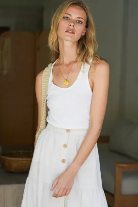 Racerback Tank - Ivory Hemp Organic