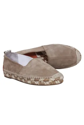 Rag & Bone- Beige Suede Espadrille Woven Flats Sz 8.5