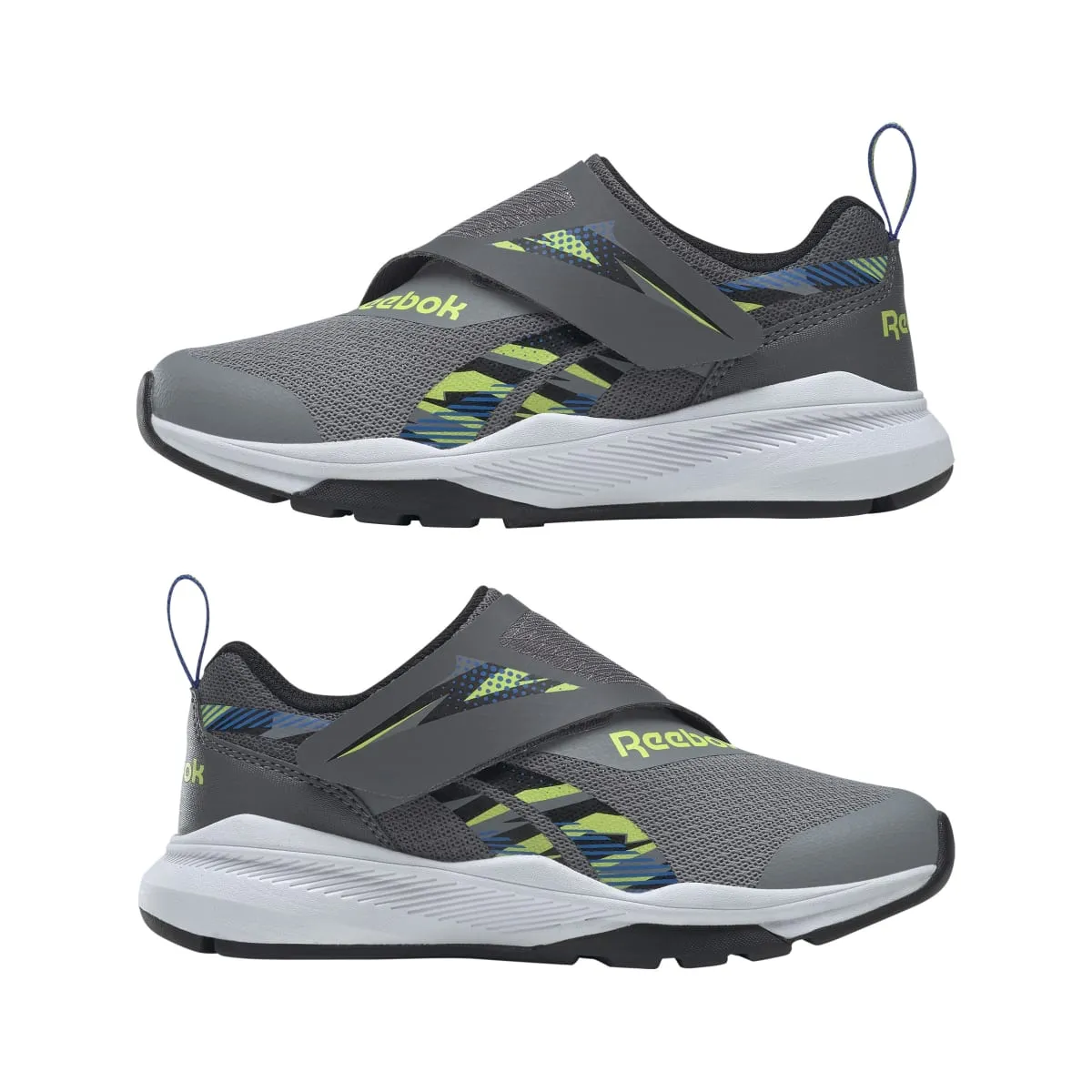 REEBOK HQ4014 EQUAL FIT YTH'S (Medium) Grey/Black/Grey Synthetic & Textile Running Shoes