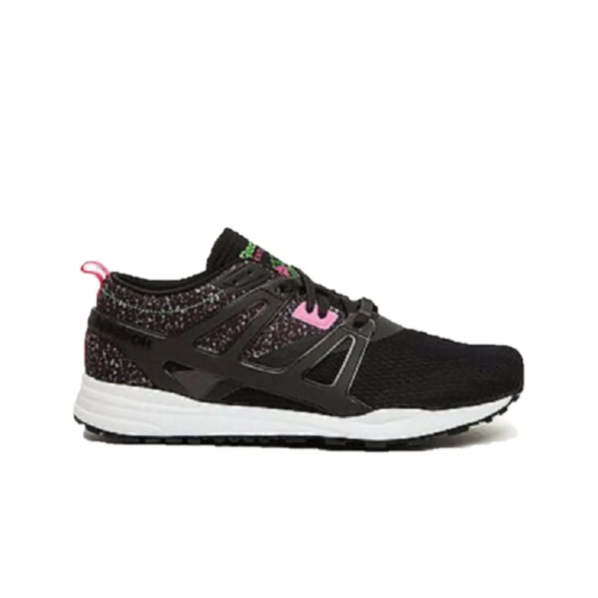 REEBOK V63497 VENTILATOR ADAPT GRAPHIC MN'S (Medium) Black/Green/Pink Mesh/Leather Running Shoes