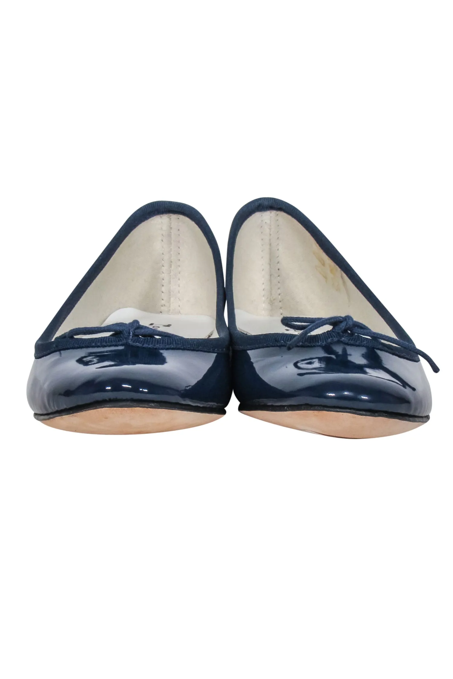 Repetto - Navy Patent Leather Cendrillon Ballet Flats w/ Bow Sz 5.5