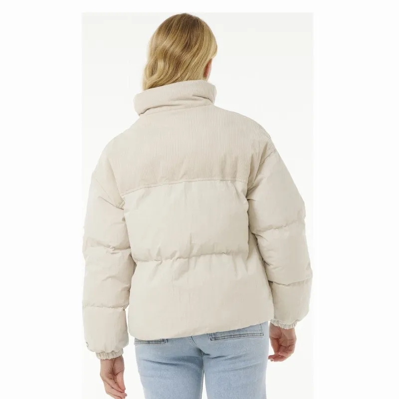 Rip Curl HIGH TIDE MIXED CORD JACKET IN OFF WHITE