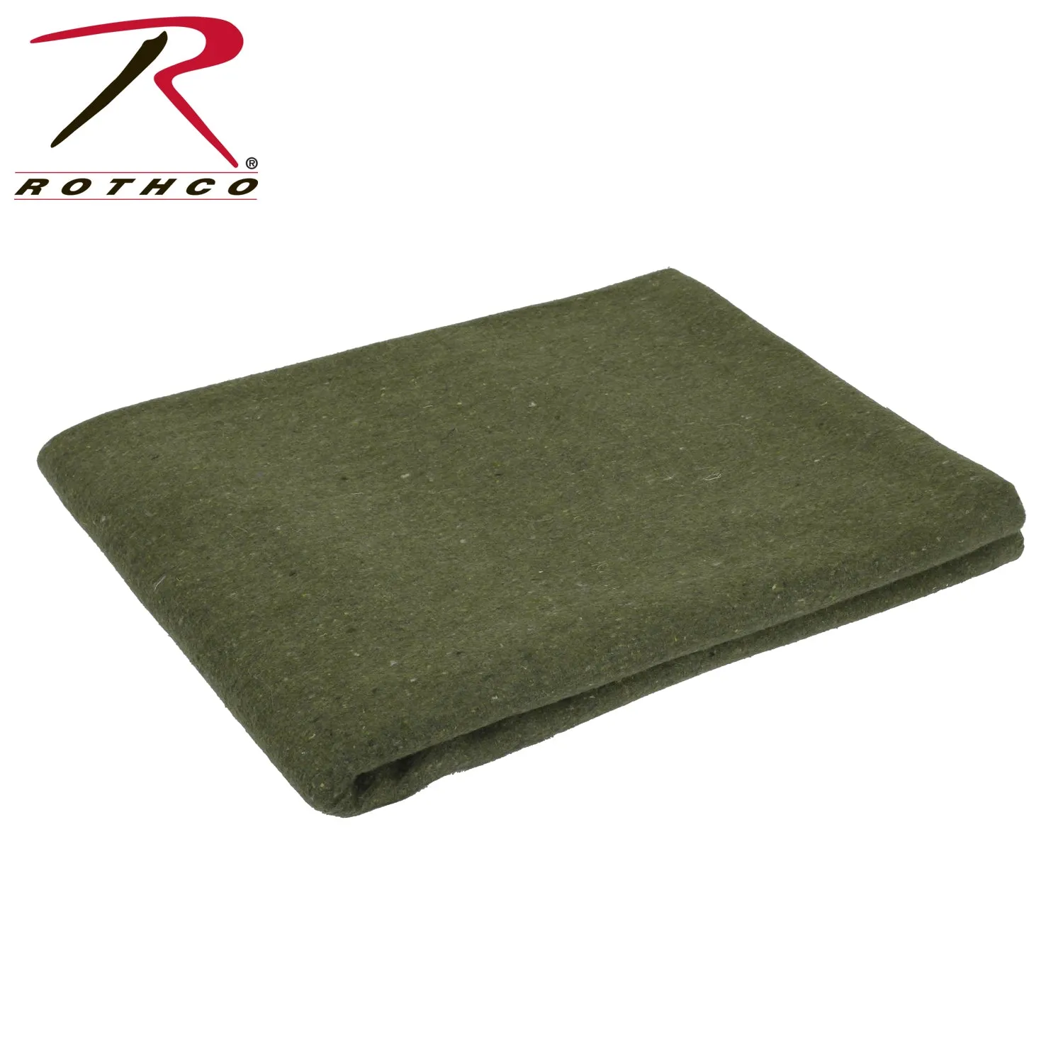 Rothco Olive Green Wool Rescue Survival Blanket