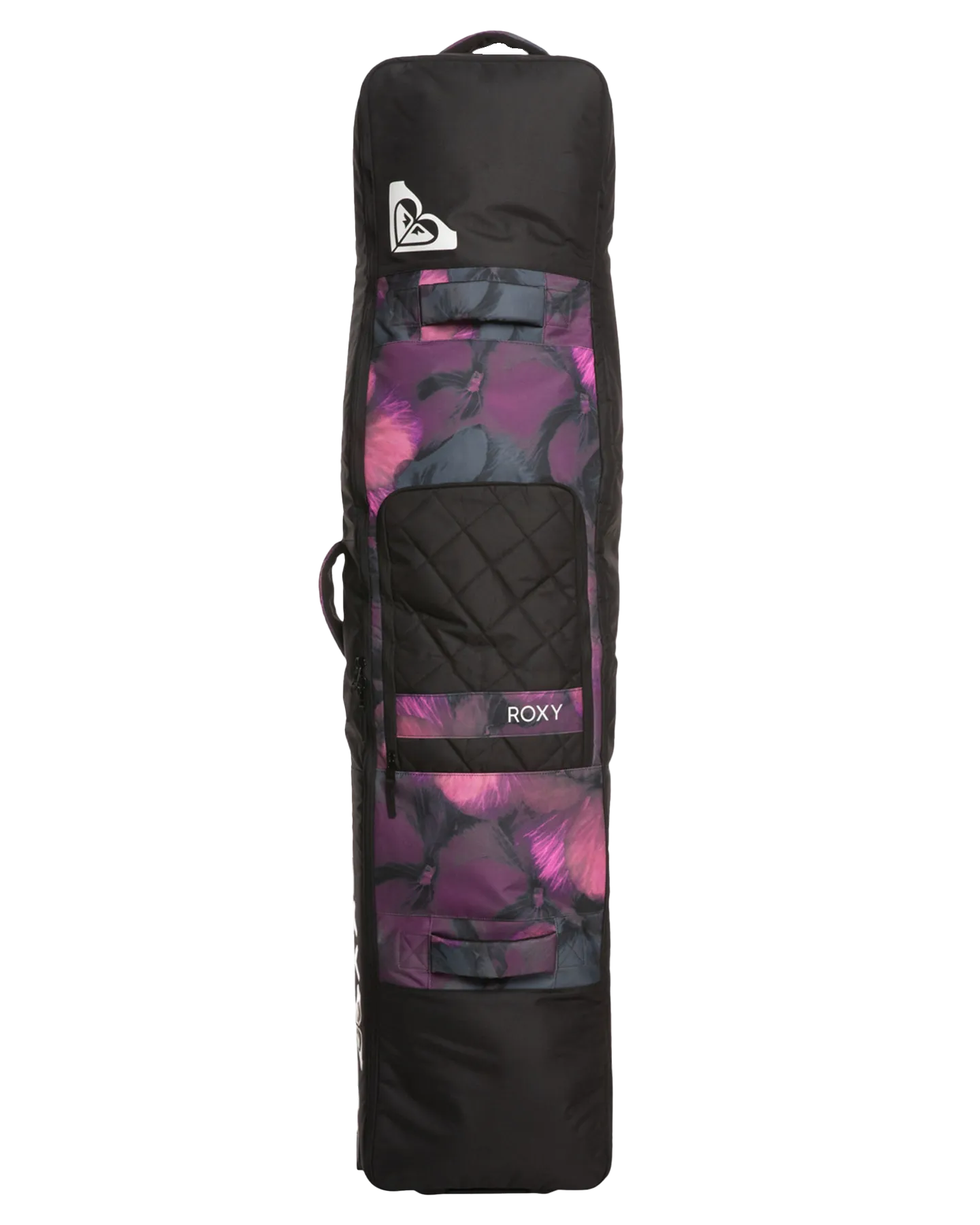 Roxy Women's Vermont 127L Wheelie Snowboard Travel Bag - True Black / Pansy Pansy