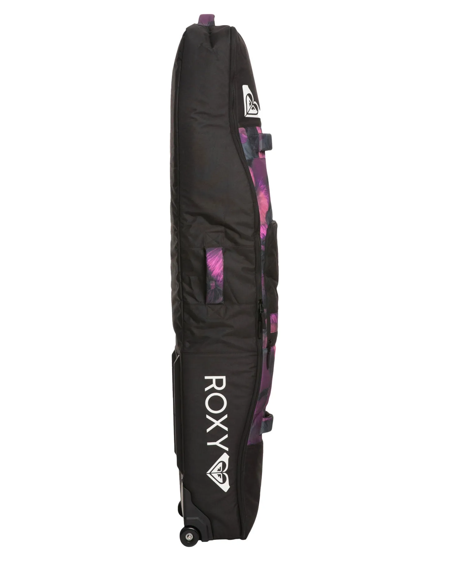 Roxy Women's Vermont 127L Wheelie Snowboard Travel Bag - True Black / Pansy Pansy