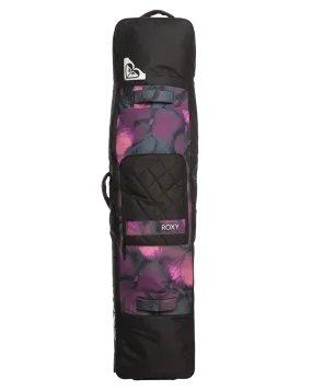 Roxy Women's Vermont 127L Wheelie Snowboard Travel Bag - True Black / Pansy Pansy