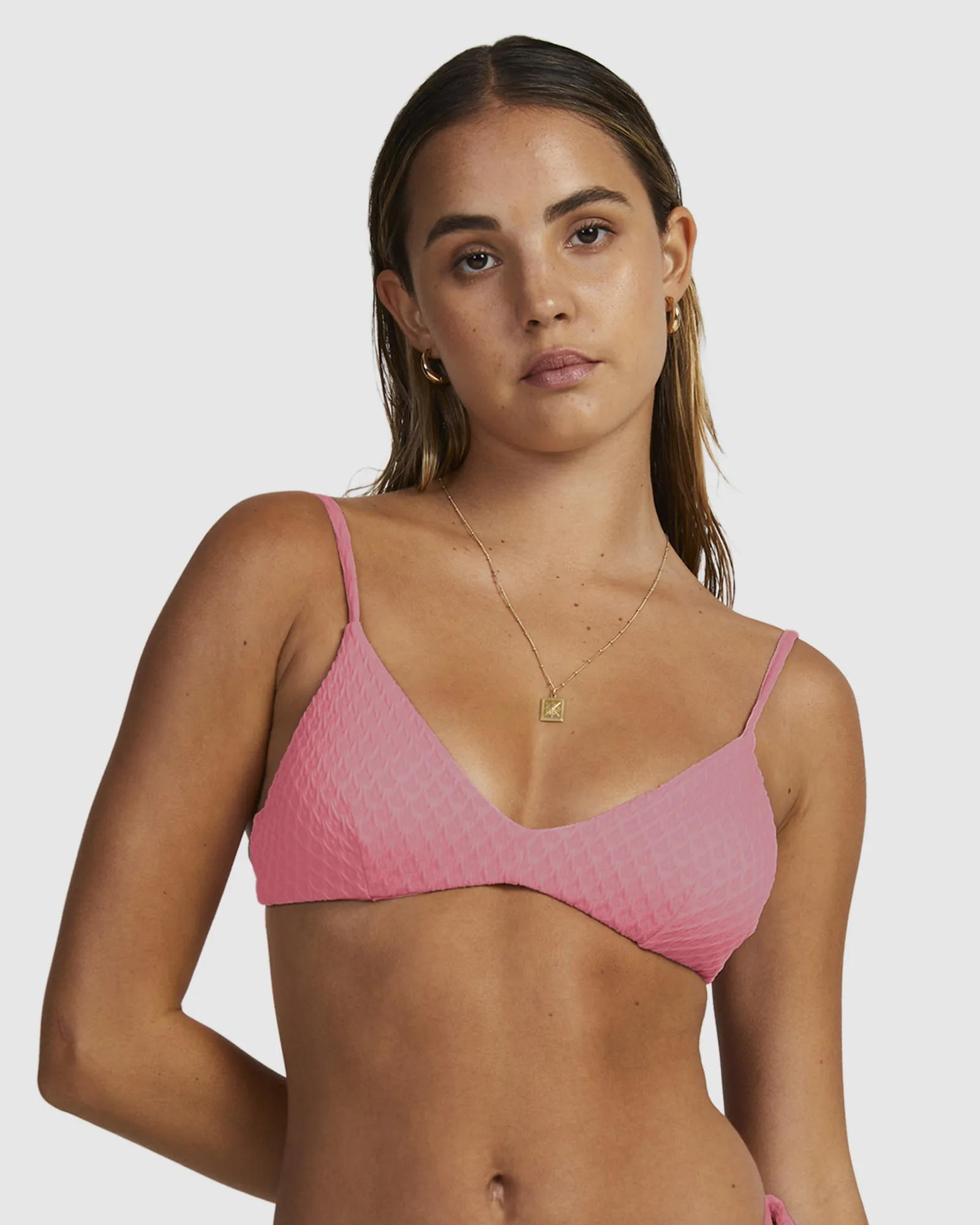 Rvca Lacey Trilette Bikini Top - Pink | SurfStitch