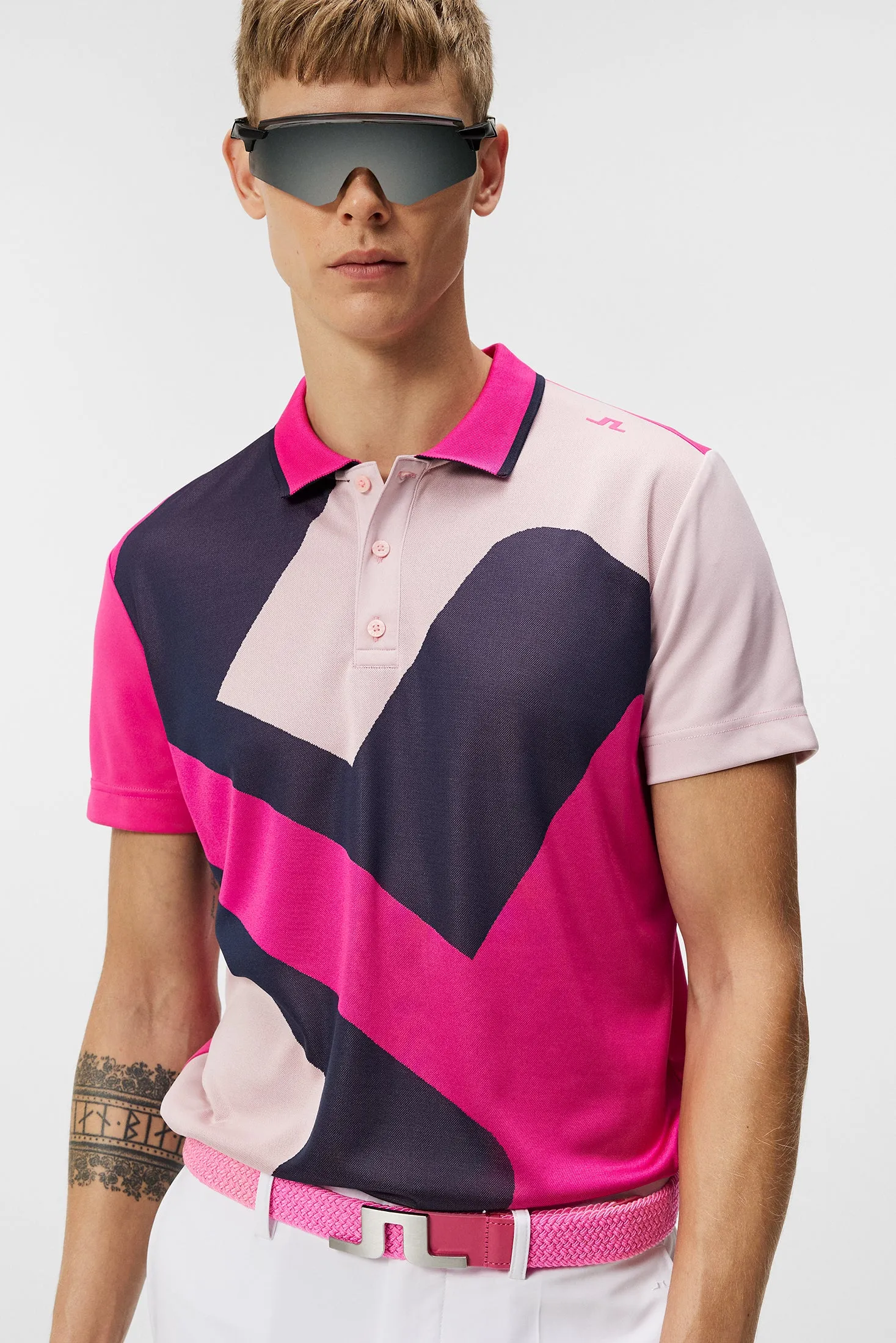 Santo Slim Fit Polo / Fuchsia Purple