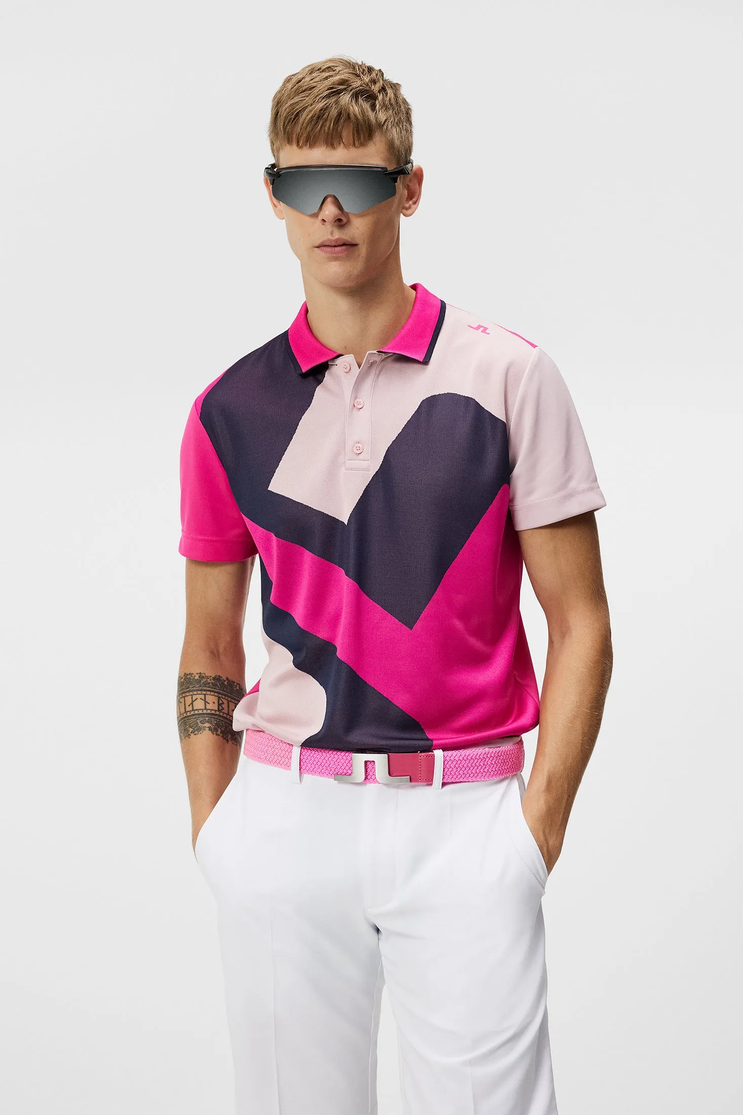 Santo Slim Fit Polo / Fuchsia Purple