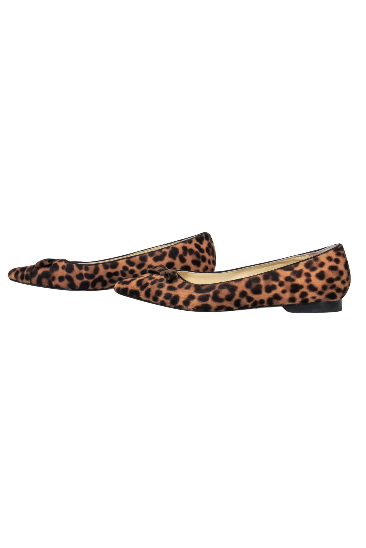 Sarah Flint -Natalie Leopard Print Calf Hair Flats Sz 6.5