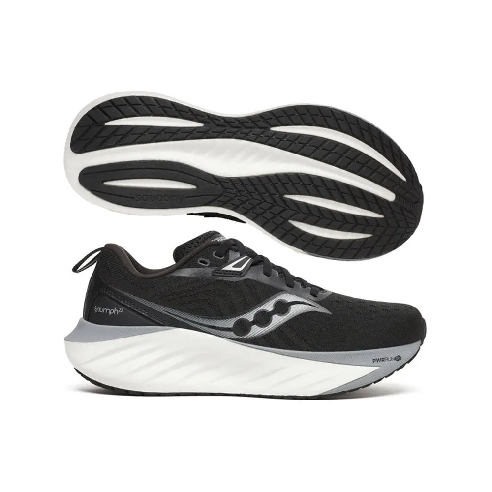 SAUCONY TRIUMPH 22 BLACK/WHITE - WOMENS