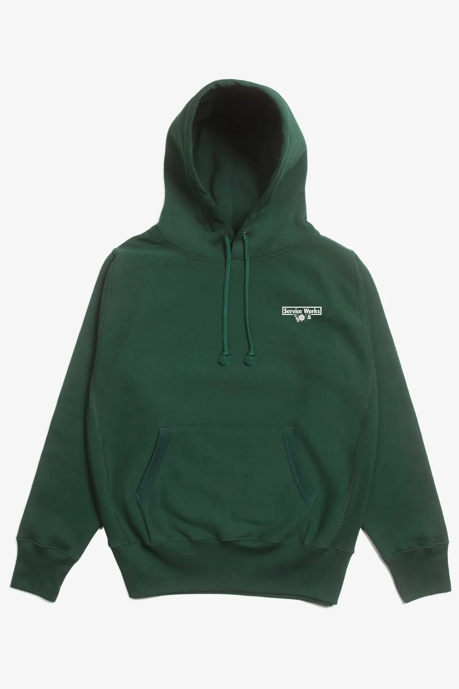 Service Works - Heavyweight Logo Hoodie - Forest Green