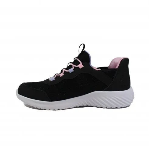 Skechers Slip-ins: Bounder - Simple Cute | Black | Childrens Slip On Trainers