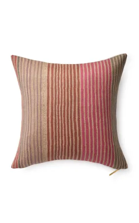 St. Frank Frazada Candy-Striped Linen-Cotton Pillow