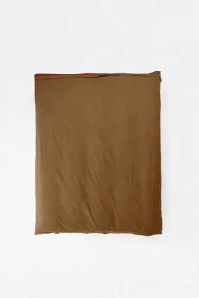 Sutram Duvet Cover - Bi Colour Carob/Ochre Red