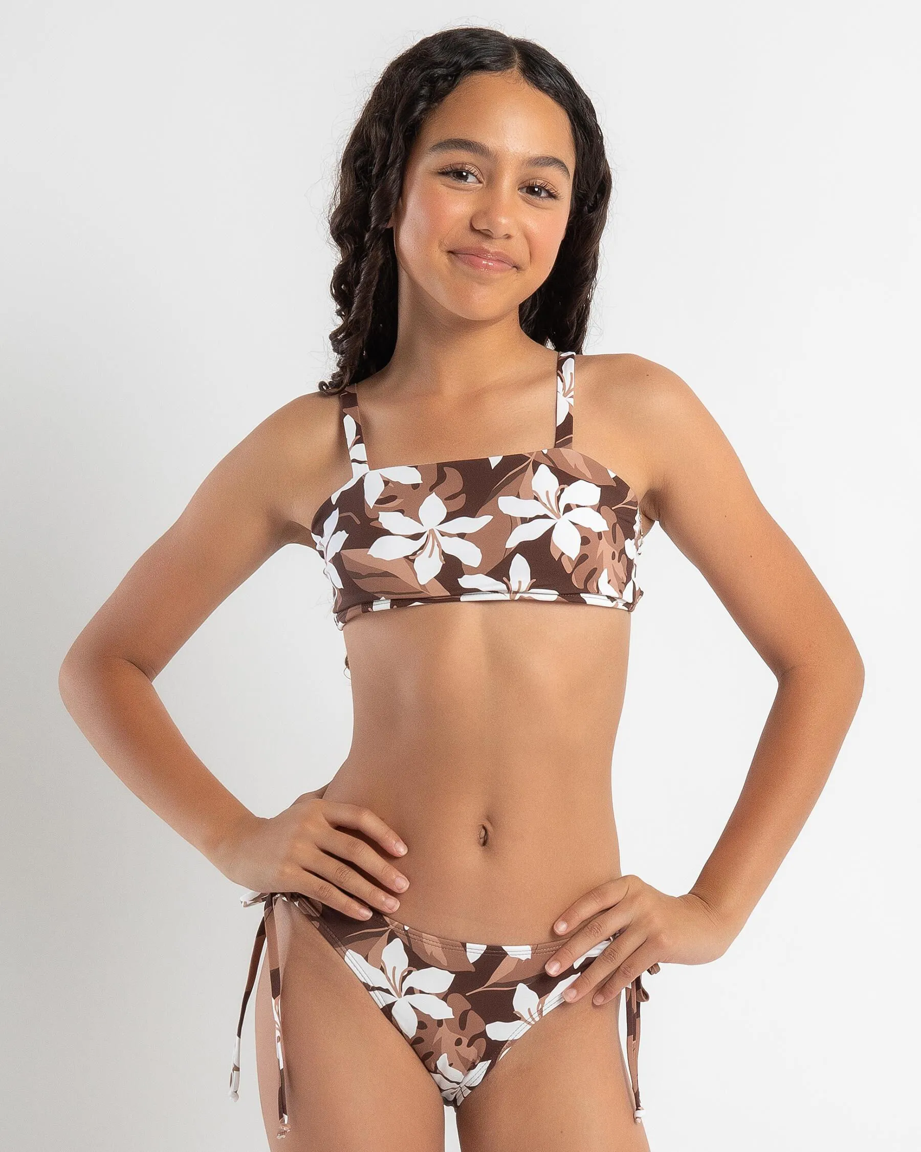 Topanga Girls' Kaia Bandeau Bikini Set