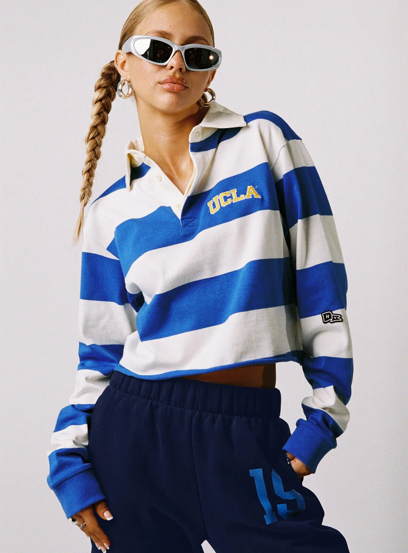 UCLA Rugby Polo Blue / White