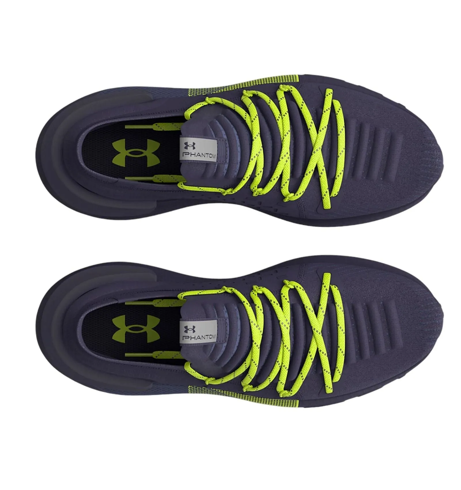 Under Armour Women's UA HOVR Phantom 3 Reflect Running Shoes - Tempered Steel / High Vis Yellow