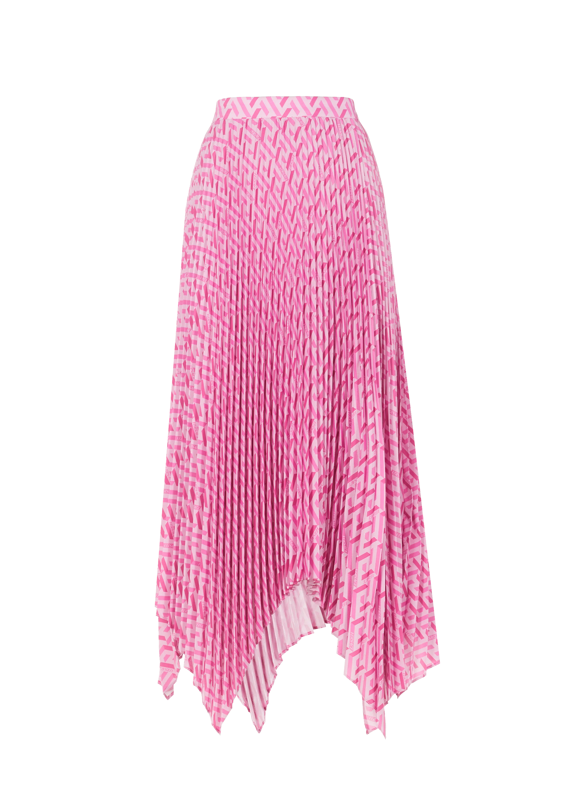 VERSACE  Flowing pleated skirt - Pink