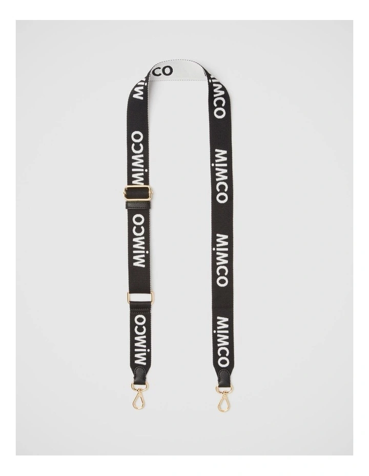 Webbing Bag Strap in Black White