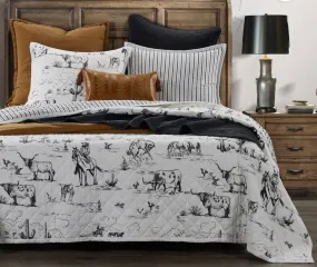 Western Reversible Quilt Set - Full/Queen